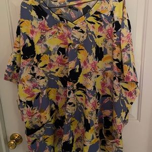 Plus size jockey scrub top